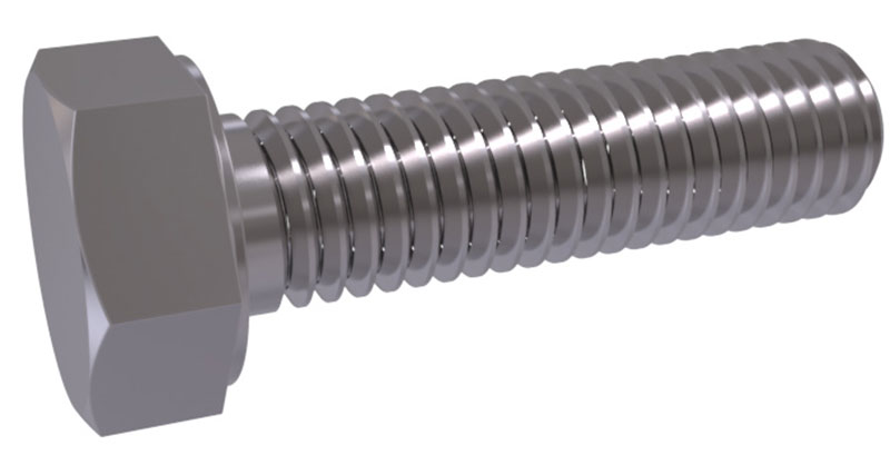 DIN 933 - Hexagon head bolts with thread up to head