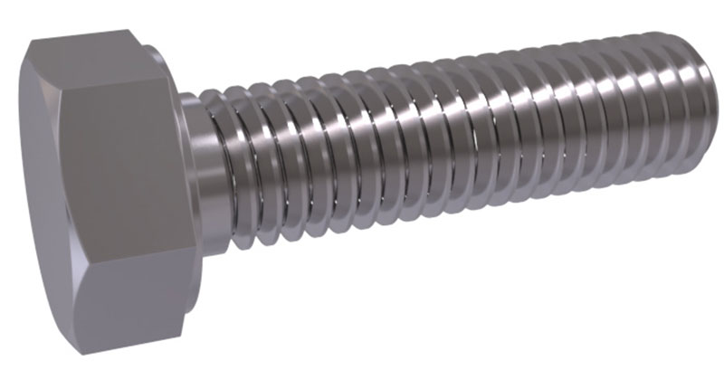 Puerto marítimo Tableta calcetines ISO 4017 - Hexagon head bolts with thread up to head