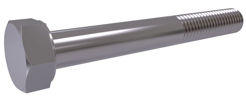 Sechskantschrauben mit Schaft DIN 960 10.9 Stahl blank Feingewinde M 10 M 16 