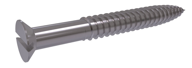 Wood screw in Raw Iron Shear Flat Head DIN 97 mm4 5x18 