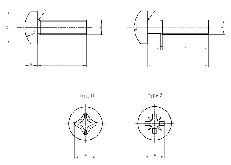 Details about   316 Stainless Steel DIN EN ISO 7045 M2 M2.5 M3 Cross Recessed Pan Head Screw 